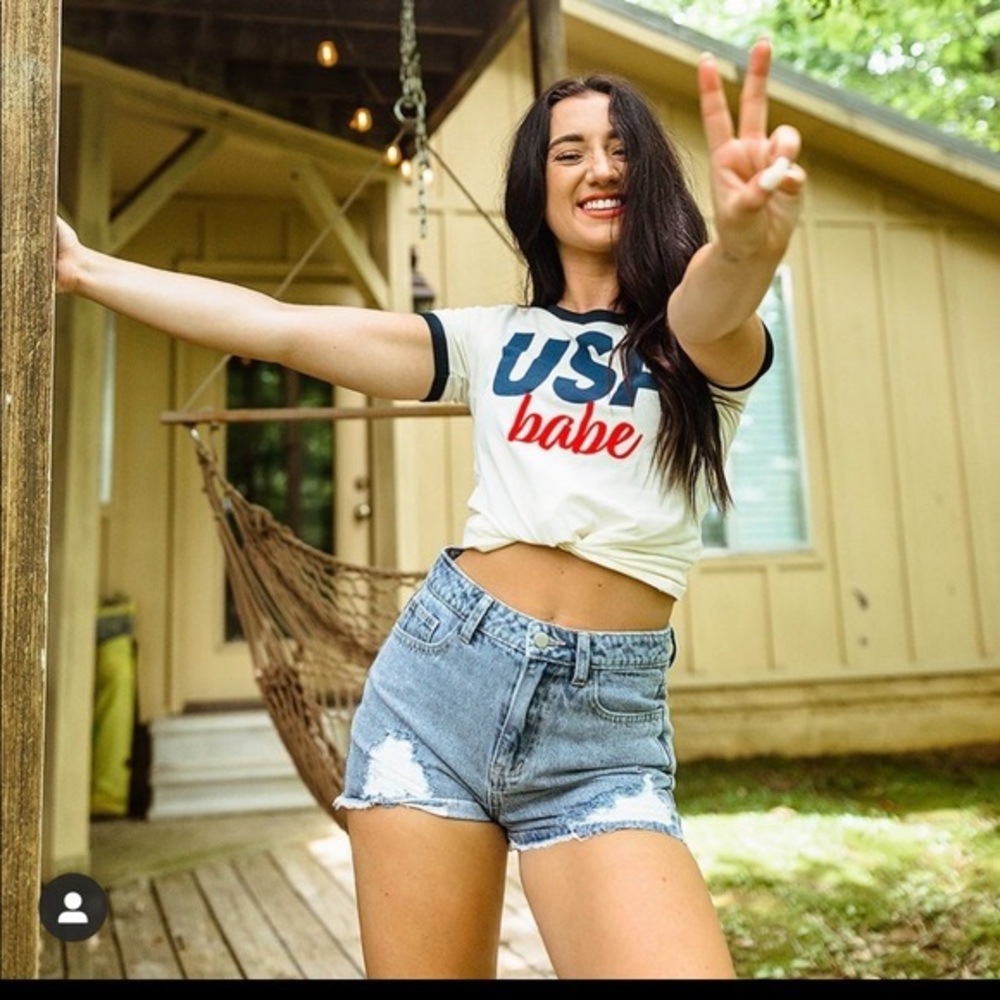 Kittenish USA Babe T shirt